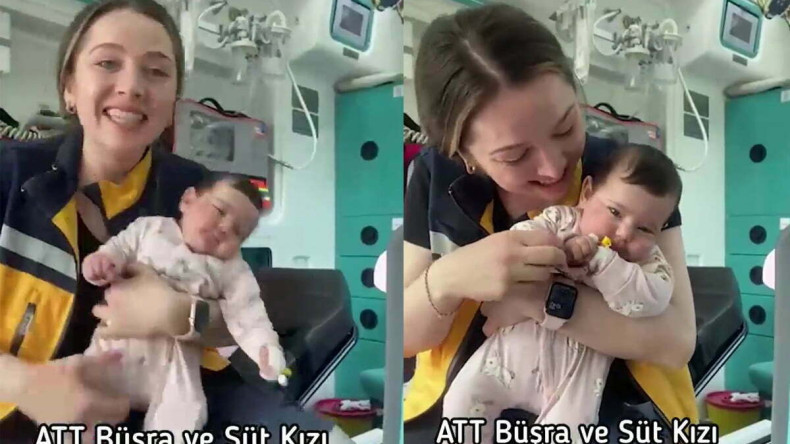 Pendik’te görevli acil tıp teknikeri, terk edilmiş bebeğe sütannelik yaptı