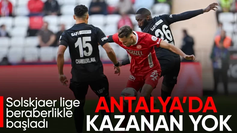 Beşiktaş, Antalyaspor deplasmanında iki puan bıraktı