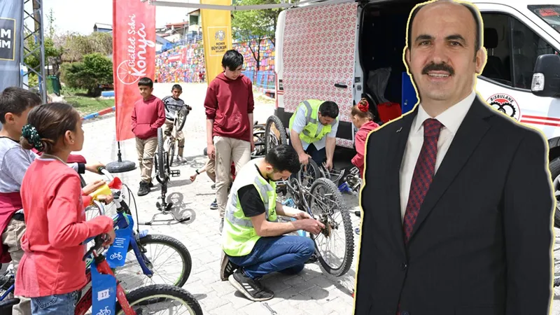 Konya’da çocuklara trafik ve bisiklet güvenliği eğitimi