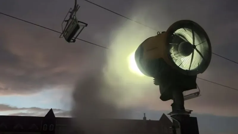 Sarıkamış’ta  Suni Karlama Tesisinde test süreci başladı