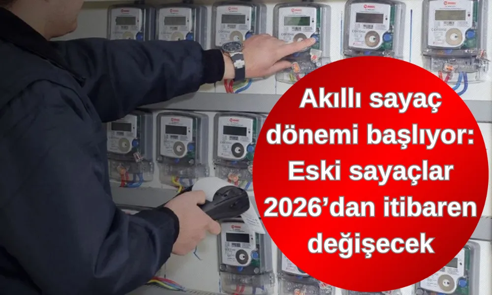 Akıllı sayaç dönemi başlıyor: Eski sayaçlar 2026’dan itibaren değişecek